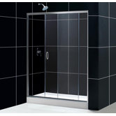 Infinity Sliding Door Shower Set with Right Drain Amazon Base