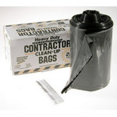 Contractor 42 Gallon Clean Up Bags in Black (20 Count)