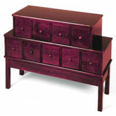 Library Style 9 Drawer Multimedia Cabinet