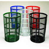 48 Gallon Expanded Metal Series Outdoor Receptacle