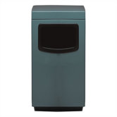 Fiberglass Series 36 Gallon Side Entry Square Receptacle with Side Door