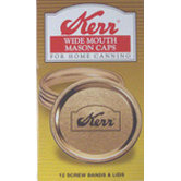 Wide Mouth Canning Jar Caps (12 Count)