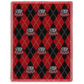 NCAA Plaid Throw