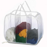 Pop and Fold Laundry Sorter Blue and White Assorted