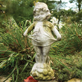 Children Little Sister Outdoor Statue
