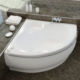 Fame Corner EcoMarmor Bathtub with Towel Rail