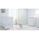 Vagonlit Nursery Crib Set with 2 Drawer Wardrobe