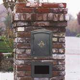 Manchester Column Mounted Mailbox w/ Decorative Accent