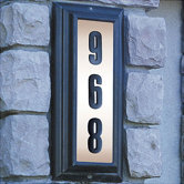 Edgewood Vertical Lighted Address Plaque