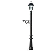 Lewiston Post (Fluted Base and Solar Lamp)