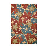 Avalon Blue/Burgundy Rug
