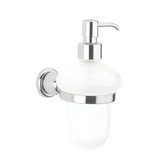 Cantori Wall-mount Clear Glass Soap Dispenser