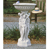 Column of the Maenads Pedestal Font in Stone