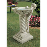Summer's Splash Birdbath Statue