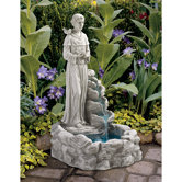 Resin Nature's Blessed Prayer St. Francis Fountain