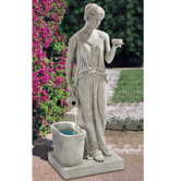 Resin Hebe, Goddess of Youth Garden Fountain