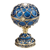 Royal Palace Faberge Style Enameled Eggs Peterhof