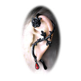 Rose of Passion Gothic Earring
