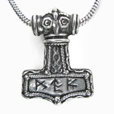 Bindrune Viking Hammer Pendant