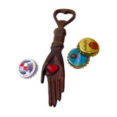 Heart in Hand Cast Iron Bottle Opener