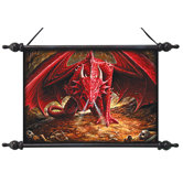 Dragons Lair Canvas Wall Scroll Tapestry