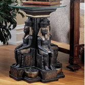 Ramses II Egyptian Sculptural End Table