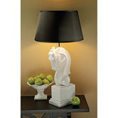 Knightly Horse Bust Table Lamp