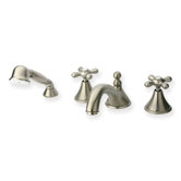 Metrohaus Deck Mount Tub Filler Set with Single Cross Handle