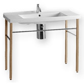 China Rectangular Console with Shelf on Left