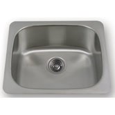 New England Undermount Large Semi Square Kitchen Sink