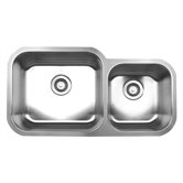 Noah's Chefhaus 33.5" Double Bowl Undermount Kitchen Sink