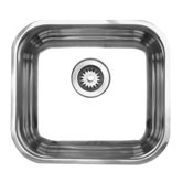 Noah's 16.875" Single Bowl (D-Bowl) Undermount Kitchen Sink