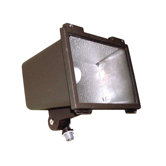 50W HPS DT Small Flood Light with Post Top Fitter in Bronze