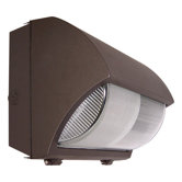 40W Large Curved Semi-Cutoff Wall Light in Bronze