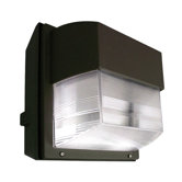 100W HPS MT Intermediate Polycarbonate Wall Light in Bronze