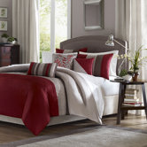 Tradewinds 6 Piece Duvet Set in Red
