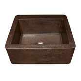 Bungalow Hand Hammered Copper Farmhouse Kitchen Sink