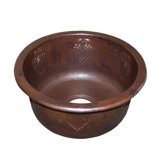 Grapes Hand Hammered Copper Bar Sink