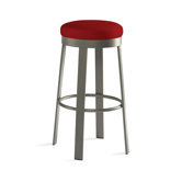 Svinn 30" Steel Barstool with Fabric Seat