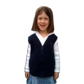 Blue Fleece Winter Vest