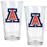 NCAA Pint Ale Glass 2 Piece Set
