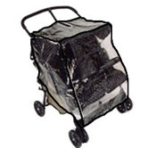 Twin Side-by-Side Stroller Rain and WeatherBug Cover