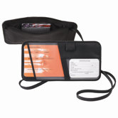 Hanging Security Leather Passport Case