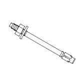 Concrete Anchor Bolt Kit: 6 Piece Kit