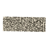 Black on White Manuscrit Runner