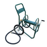 Industrial 2 Wheel Hose Reel Cart with 1" NPTF