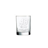 Nascar Individual Aristocrat 14 oz. DOR Glass, Jimmie Johnson with personalization
