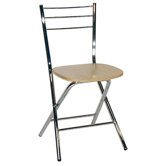 Monaco Folding Chair in Natural Beech (Pack of 2)