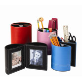 Leather Pen Holder With Frames