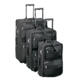High Voltage Upright 3 Piece Luggage Set